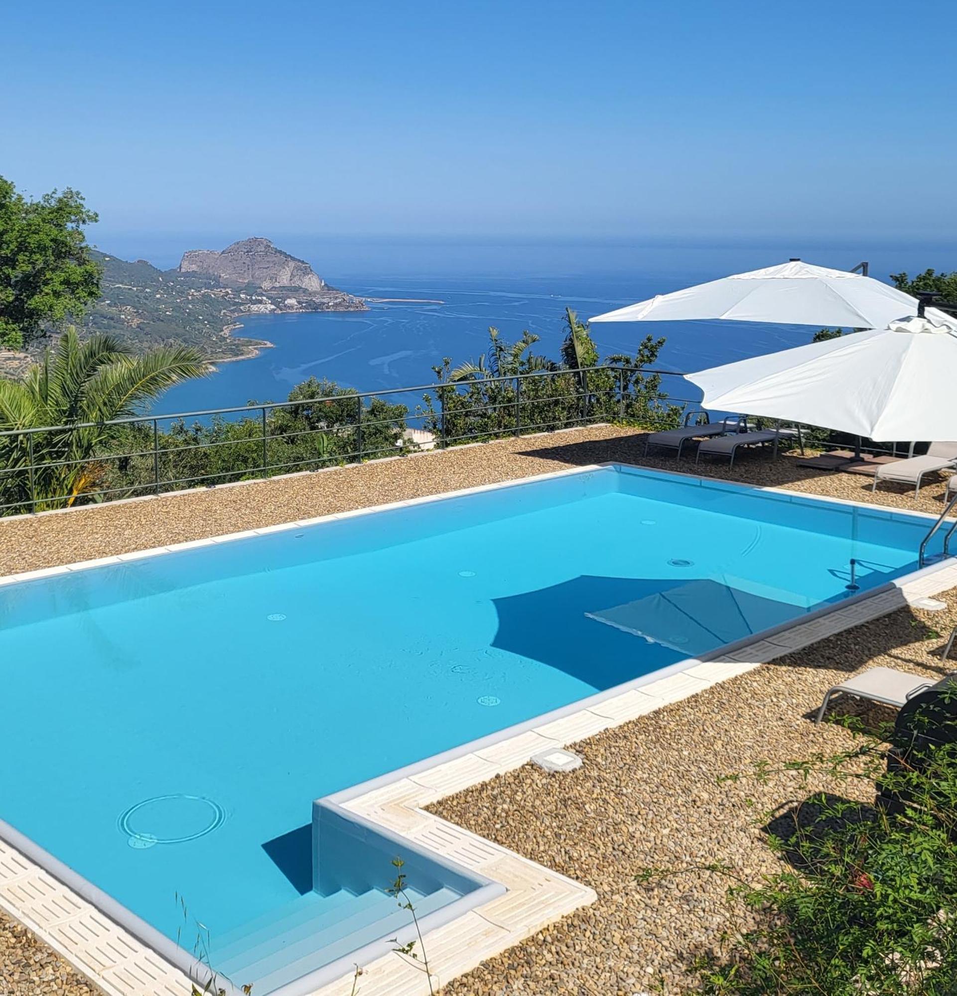 Cefalu Nest Pool House Terrace Sea View Bagian luar foto